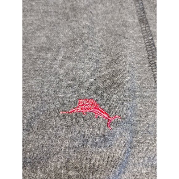 Tommy Bahama Men's Lightwieght Crew Neck Sweater, Large, Grey-Black - Picture 2 of 7